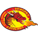 Logo of Hercules Pillars featuring a red dragon and yellow background.