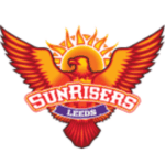 Sunrisers Leeds rugby team logo with phoenix and sun design.
