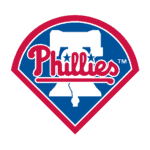 Philadelphia Phillies logo with the iconic Liberty Bell and team name.