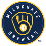 Close-up of The Hercules Pillars logo with a fist holding a baseball.